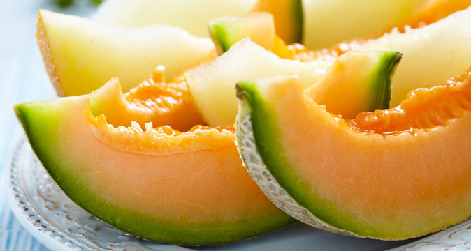 кусочки дыни