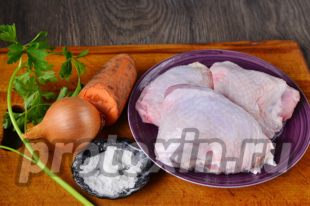 ингредиенты для куриного бульона