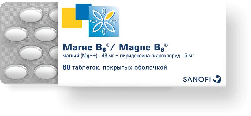 Магне B6 в таблетках