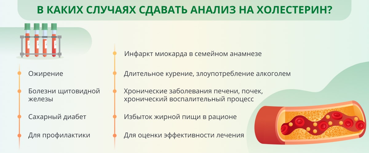 тест на холестерин