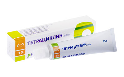 Использование мази Тетрациклин для вытягивания гноя