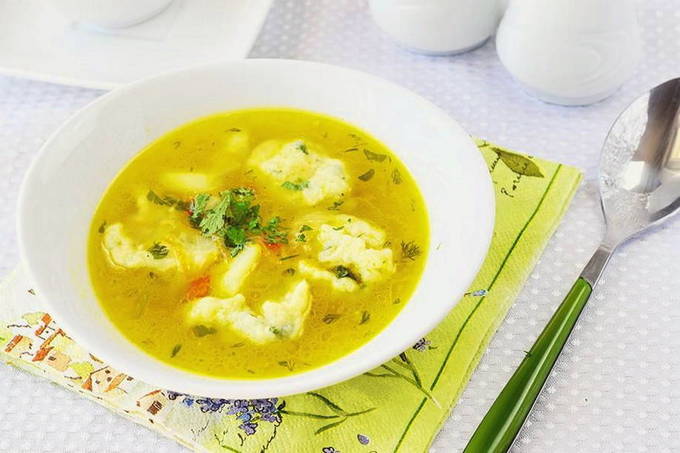 Суп на курином бульоне — 10 вкусных пошаговых рецептов