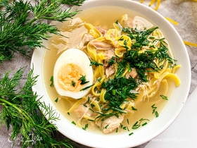 Куриный суп с лапшой Куриный суп с лапшой