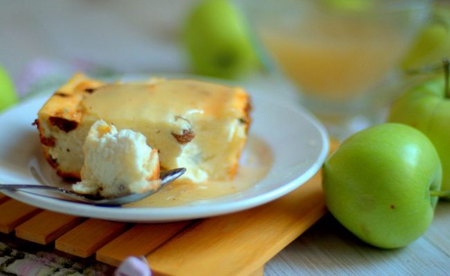 Творожная запеканка - пудинг для детей старше года