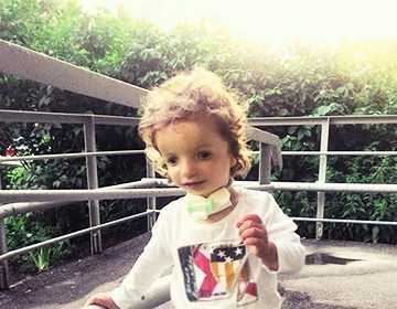 Федя на прогулке