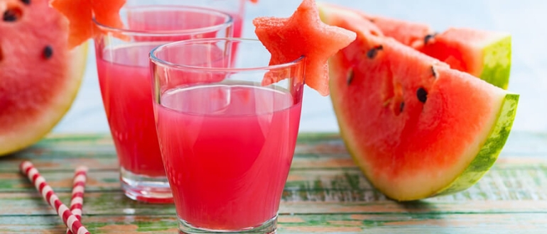 Коктейли из арбуза