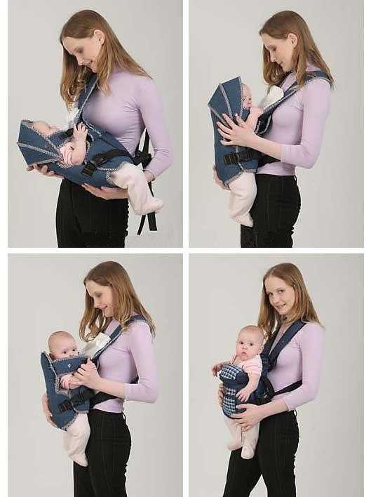 Конструкция "кенгуру" зависит от возраста ребенка