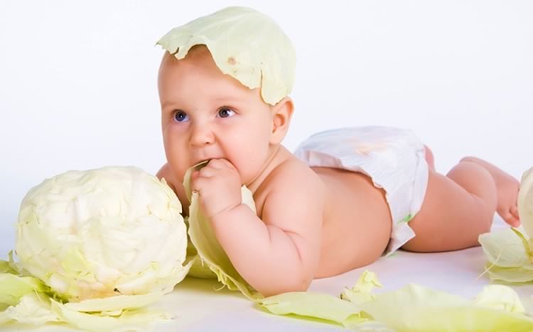 Карапуз с капустой
