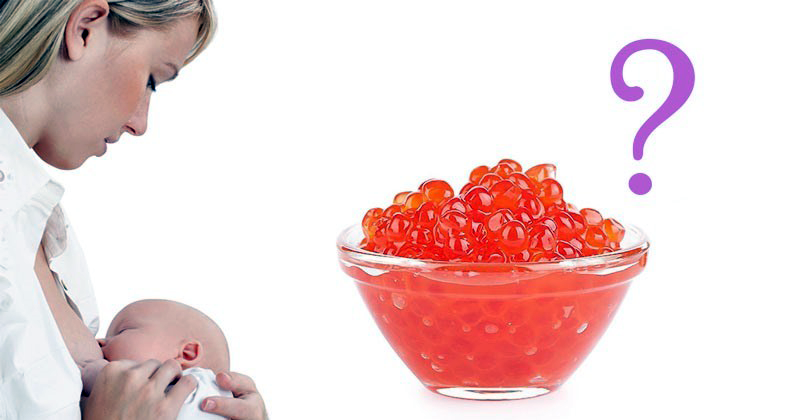 Можно ли красную икру при грудном вскармливании кормящей маме?0