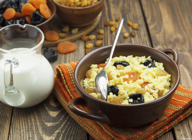 Каша пшенная с черносливом (курагой) Каша пшенная с черносливом (курагой)