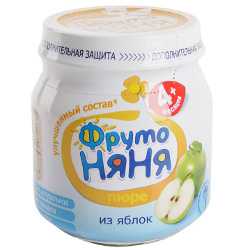 Пюре ФрутоНЯНЯ из яблок Детское пюре ФрутоНЯНЯ из яблок