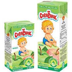 Сок для прикорма "Спелёнок" Фруктовый сок "Спелёнок" для прикорма в 4 месяца