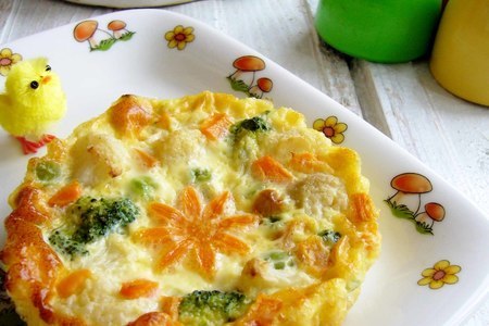 Фото: Детский омлет с овощами Детский омлет с овощами